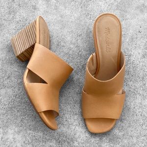 Madewell Tessa Leather Mule Heeled Sandals